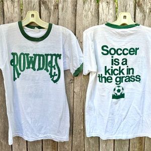 Vtg 70s NASL Tampa Bay Rowdies T shirt XS